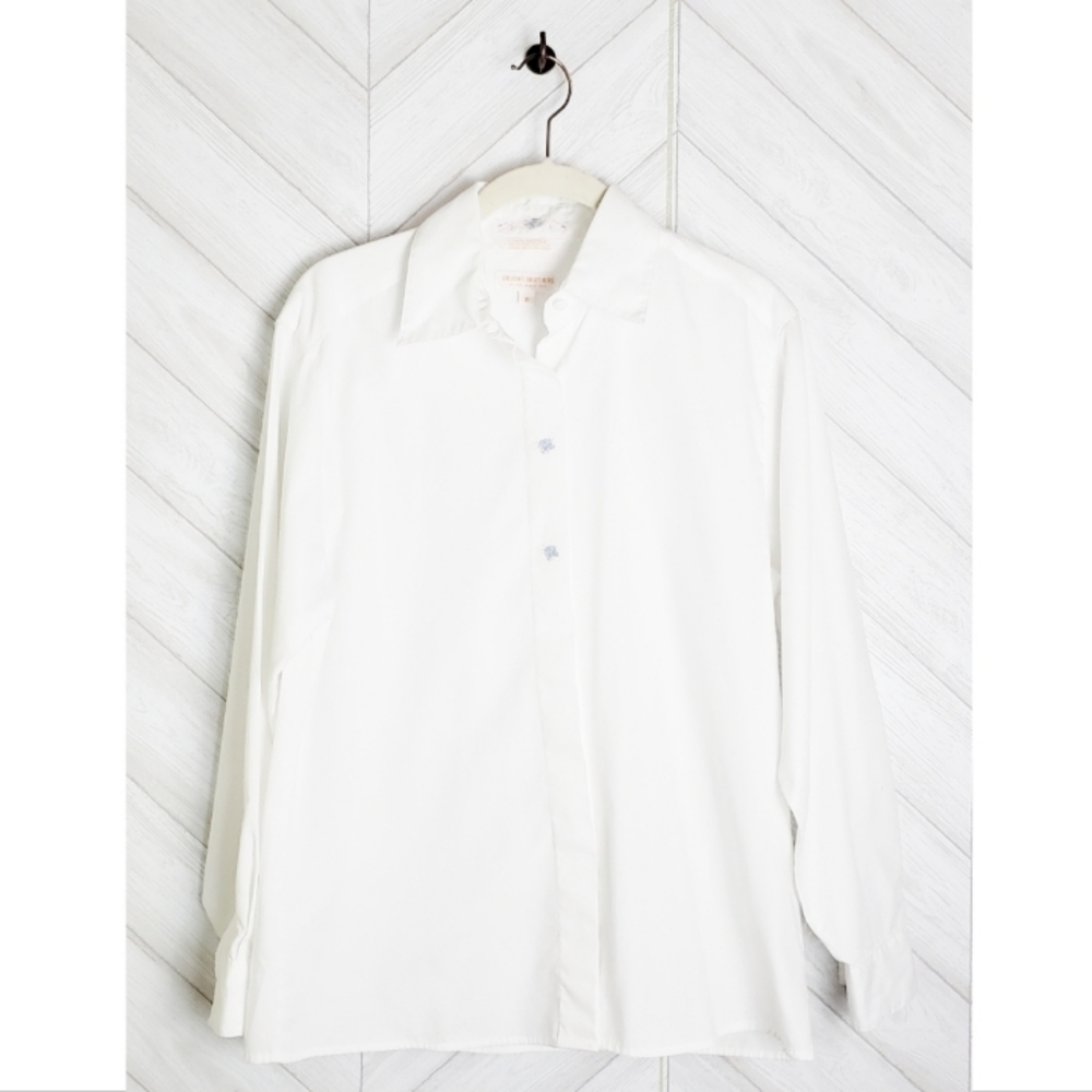 BROOKS BROTHERS Dress Shirt Floral Embroidered